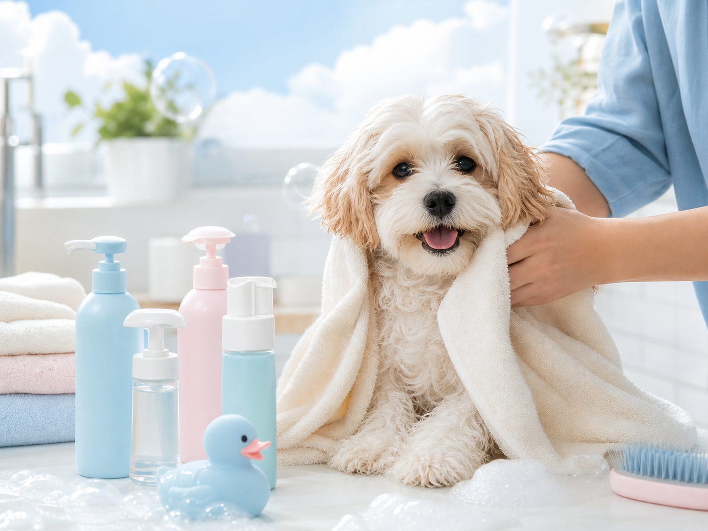 Dog and cat resting together in a calm Pawphrase care setting